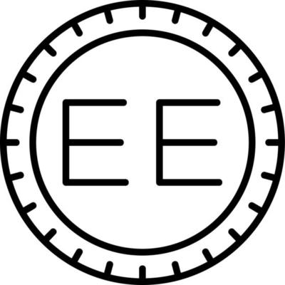 Estonia Dial code Vector Icon