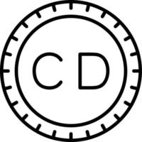 Republic of the Congo Dial code Vector Icon