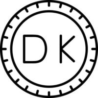 Dinamarca marcar código vector icono