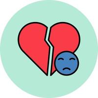 Broken Heart Vector Icon