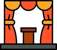 Stage Vector Icon