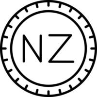 nuevo Zelanda marcar código vector icono