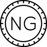 Nigeria marcar código vector icono