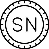 Senegal Dial code Vector Icon