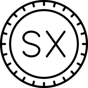 Sint Maarten Dial code Vector Icon