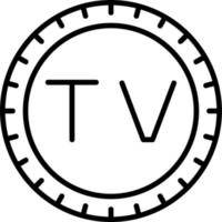 Tuvalu Dial code Vector Icon