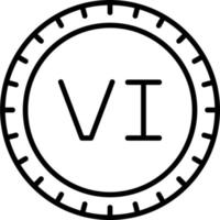 US Virgin Islands Dial code Vector Icon