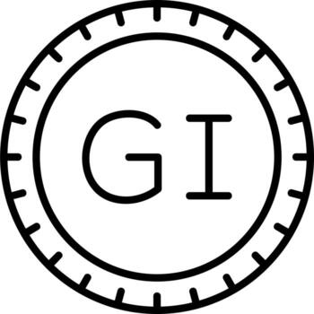 Gibraltar Dial code Vector Icon