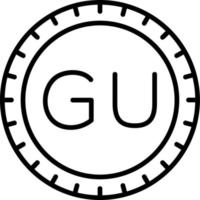 Guam Dial code Vector Icon