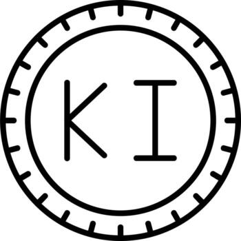 Kiribati Dial code Vector Icon