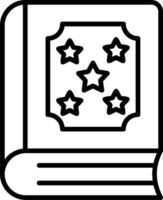 icono de vector de libro de hechizos