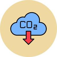 icono de vector de co2