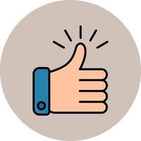 Thumbs Up Vector Icon