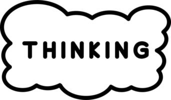 Thinking Vector Icon