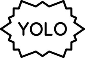 yolo vector icono