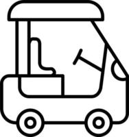 Golf Cart Vector Icon