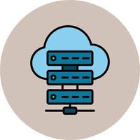 Cloud Server Vector Icon