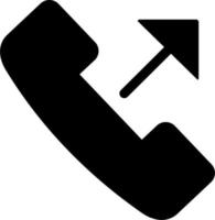 icono de vector de llamada telefónica