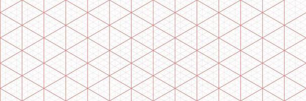 Orange isometric grid graph paper background. Seamless pattern guide background. Desigh for engineering or mechanical layout drawing. Vector illustration