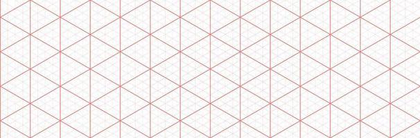 Orange isometric grid graph paper background. Seamless pattern guide background. Desigh for engineering or mechanical layout drawing. Vector illustration