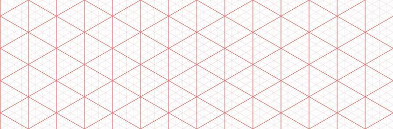 Orange isometric grid graph paper background. Seamless pattern guide background. Desigh for engineering or mechanical layout drawing. Vector illustration