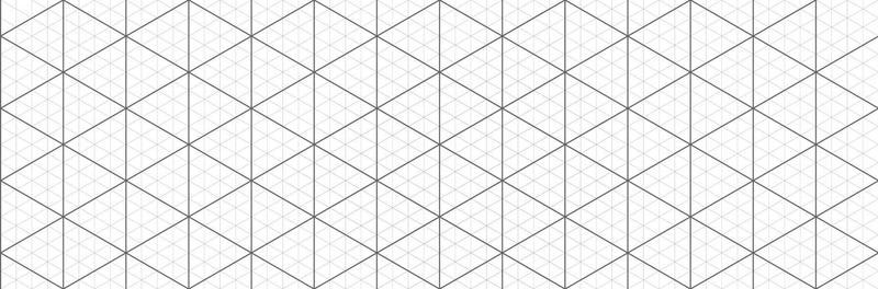 Black isometric grid graph paper background. Seamless pattern guide background. Desigh for engineering or mechanical layout drawing. Vector illustration