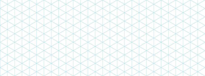 Blue isometric grid graph paper background. Seamless pattern guide background. Desigh for engineering or mechanical layout drawing. Vector illustration