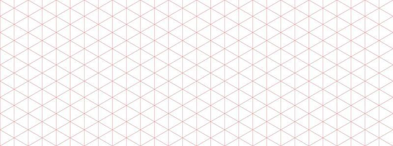 Orange isometric grid graph paper background. Seamless pattern guide background. Desigh for engineering or mechanical layout drawing. Vector illustration