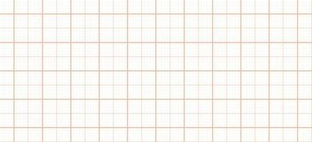 Orange millimeter graph paper grid background. Seamless pattern math paper texture. Desigh for rchitect plan, school project. Vector illustration