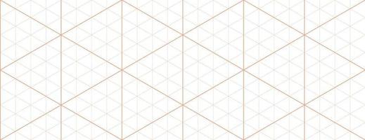 Orange isometric grid graph paper background. Seamless pattern guide background. Desigh for engineering or mechanical layout drawing. Vector illustration