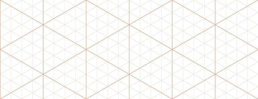 Orange isometric grid graph paper background. Seamless pattern guide background. Desigh for engineering or mechanical layout drawing. Vector illustration