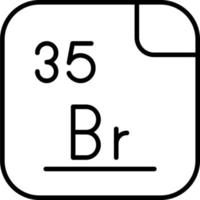 Bromine Vector Icon