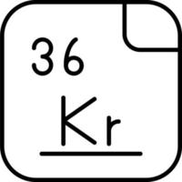 Krypton Vector Icon