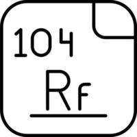 Rutherfordium Vector Icon