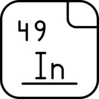 Indium Vector Icon