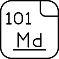 Mendelevium Vector Icon