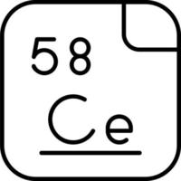 Cerium Vector Icon