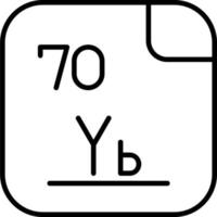 Ytterbium Vector Icon