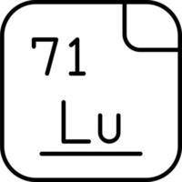 Lutetium Vector Icon