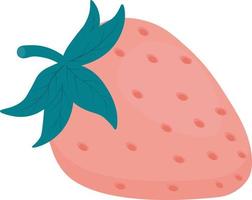 Strawberry vector stock illustration. isolated on a white background. Sweet berry.