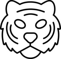 Tigre vector icono