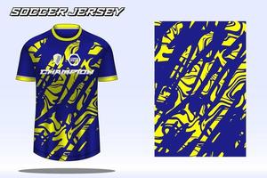 maqueta de diseño de camiseta deportiva de camiseta de fútbol para club de fútbol vector