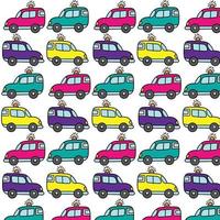 pattern cars background vector