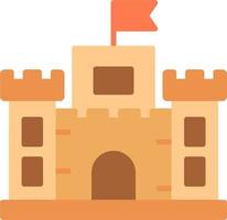 icono de vector de castillo de arena