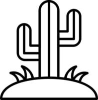 icono de vector de cactus