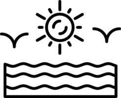 Beach Vector Icon