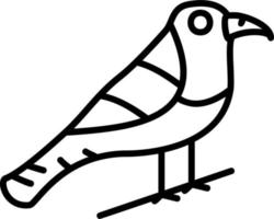 icono de vector de pájaro