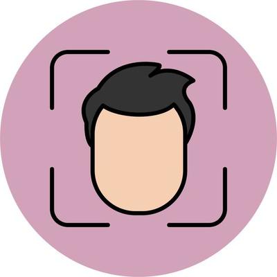 Face Scanner Vector Icon