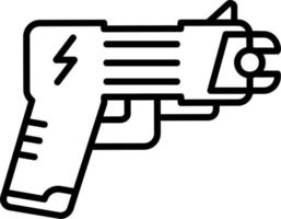 aturdir pistola vector icono