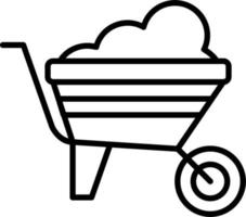 Wheelbarrow Vector Icon